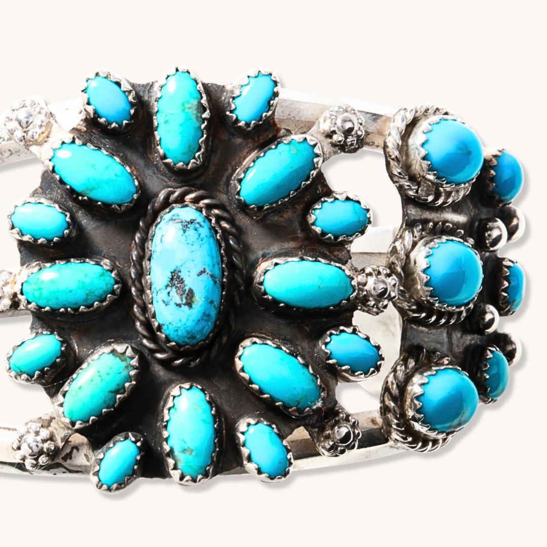 Turquoise Cluster Bracelet