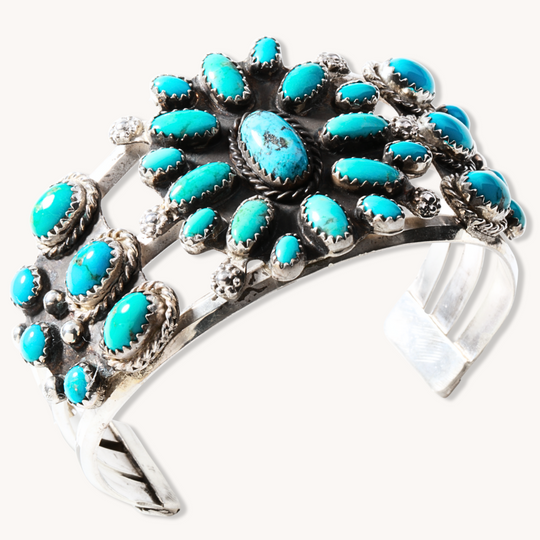 Turquoise Cluster Bracelet