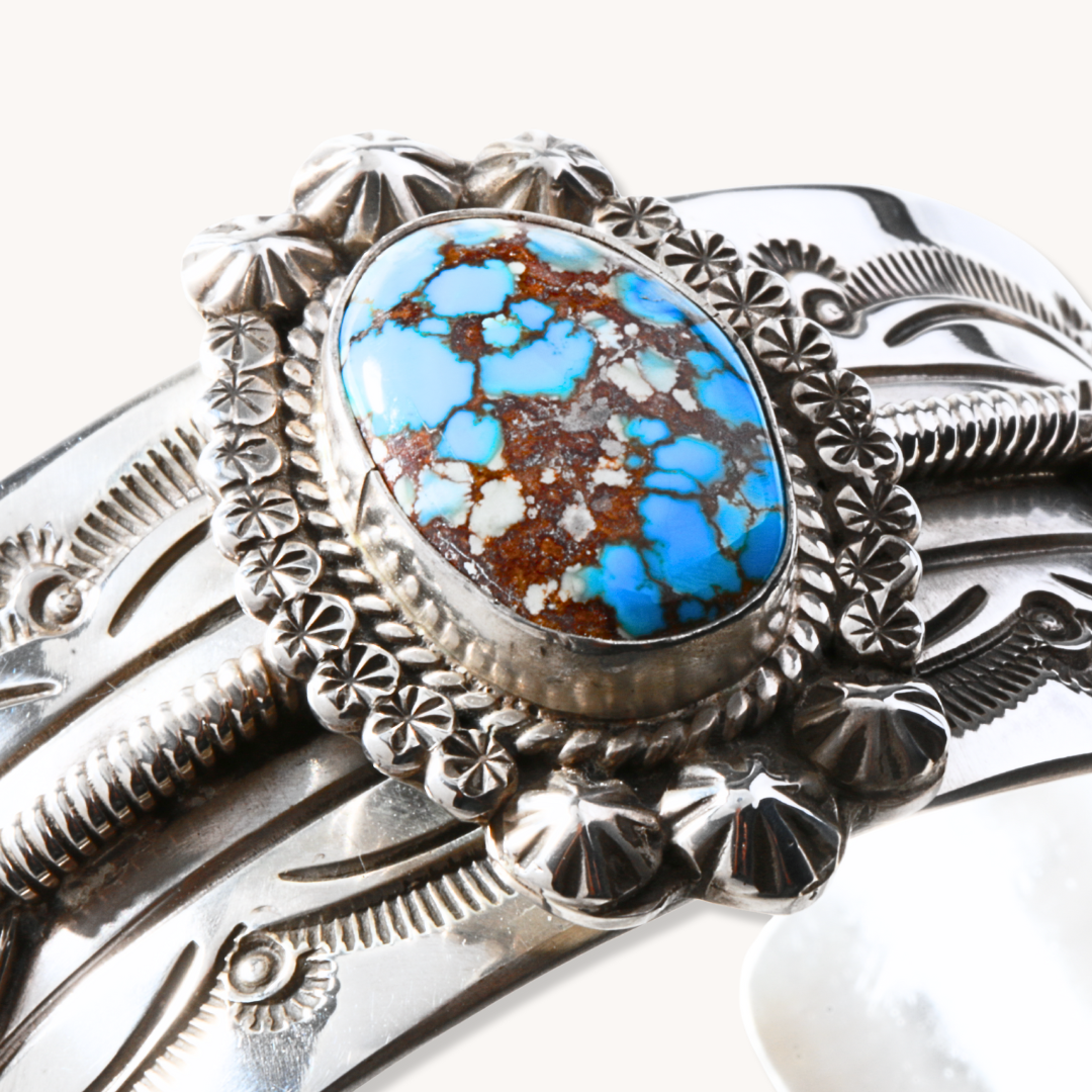 Golden Hills Cuff Bracelet with Feather Accents