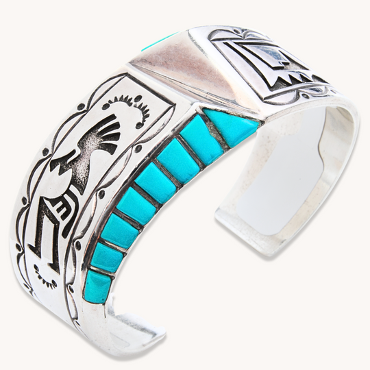 Vintage Kokopelli Inlay bracelet