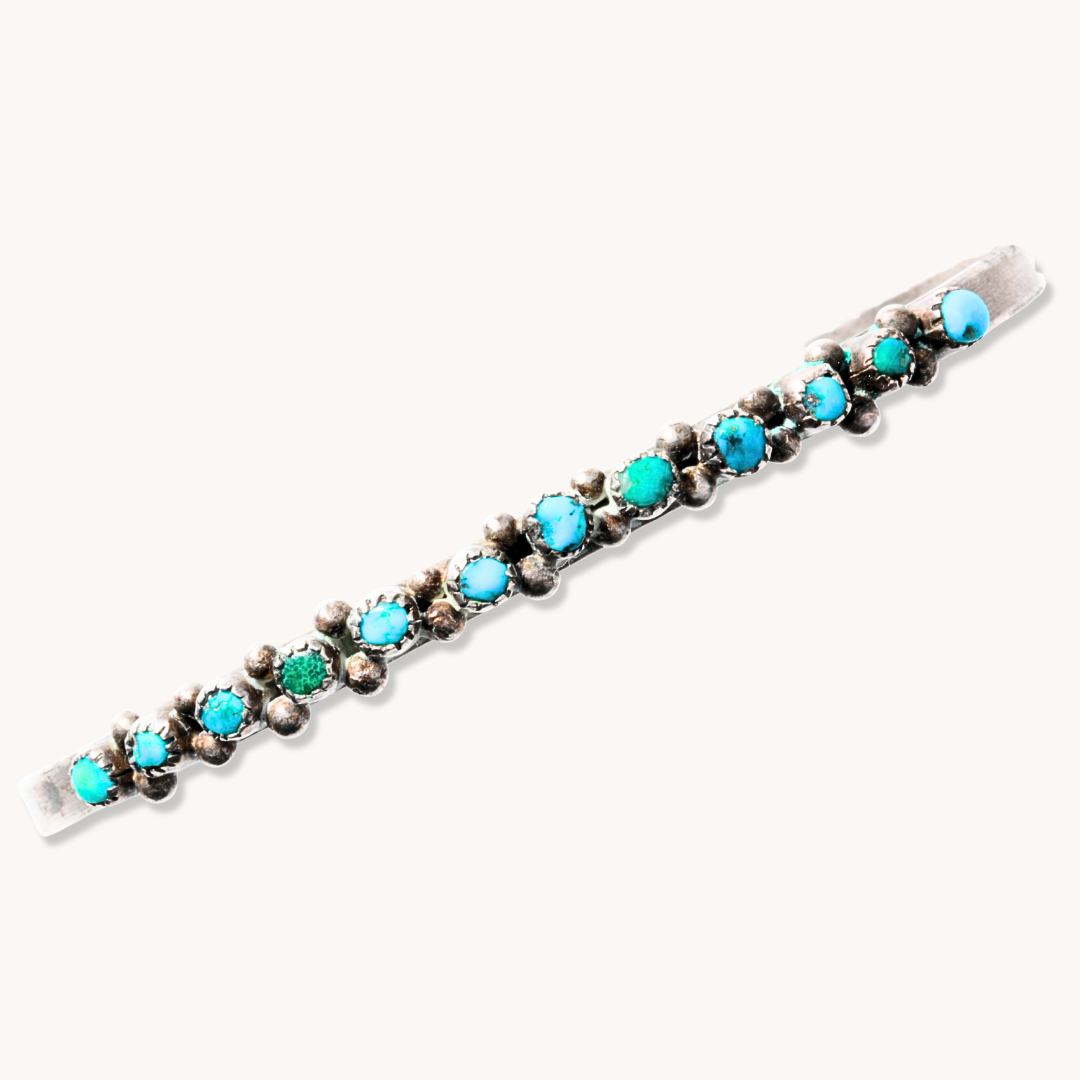 Vintage Dainty Turquoise Row Bracelet