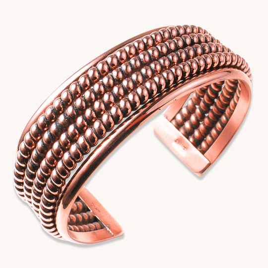 Copper Twist Wire Cuff Bracelet