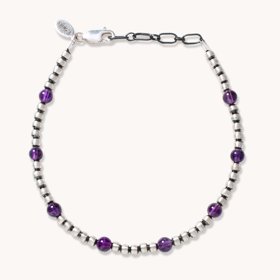 Petite Desert Pearls Bracelet with Amethyst