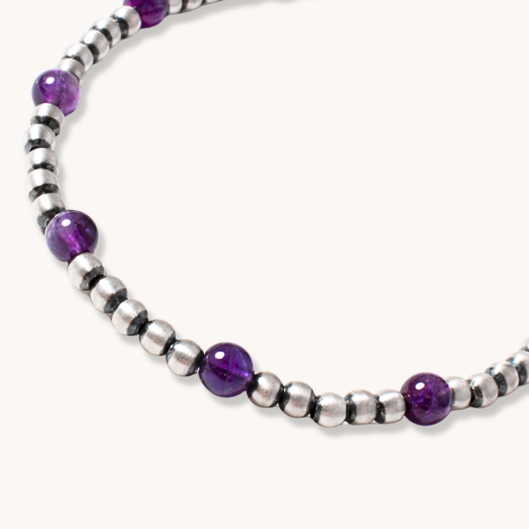 Petite Desert Pearls Bracelet with Amethyst