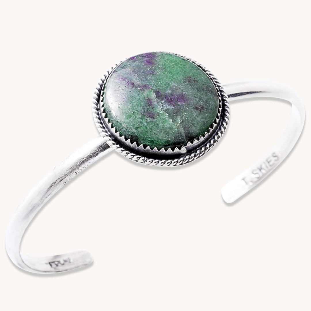 Simple Ruby Zoisite Bracelet