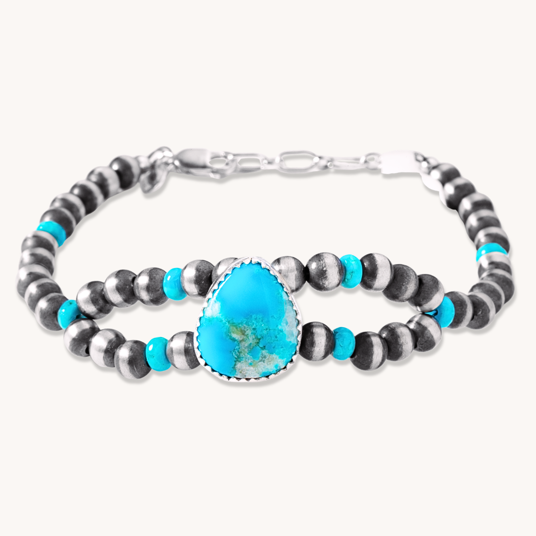 Beaded Bracelet with Turquoise