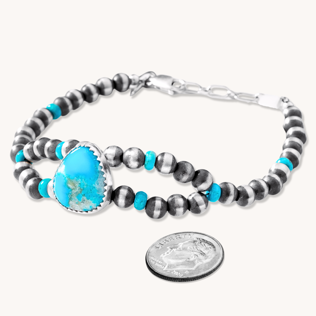 Beaded Bracelet with Turquoise