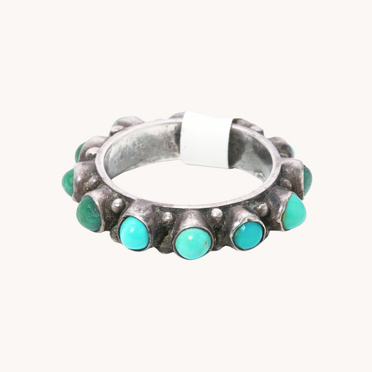 Turquoise Row Ring