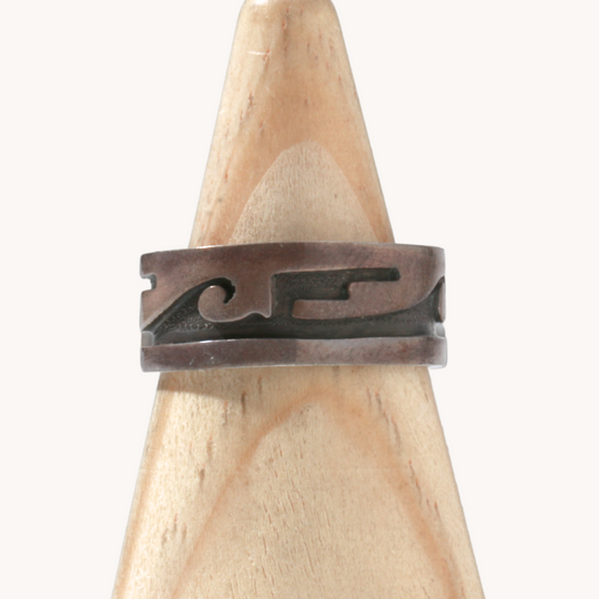 Vintage Hopi-Design Overlay Rings