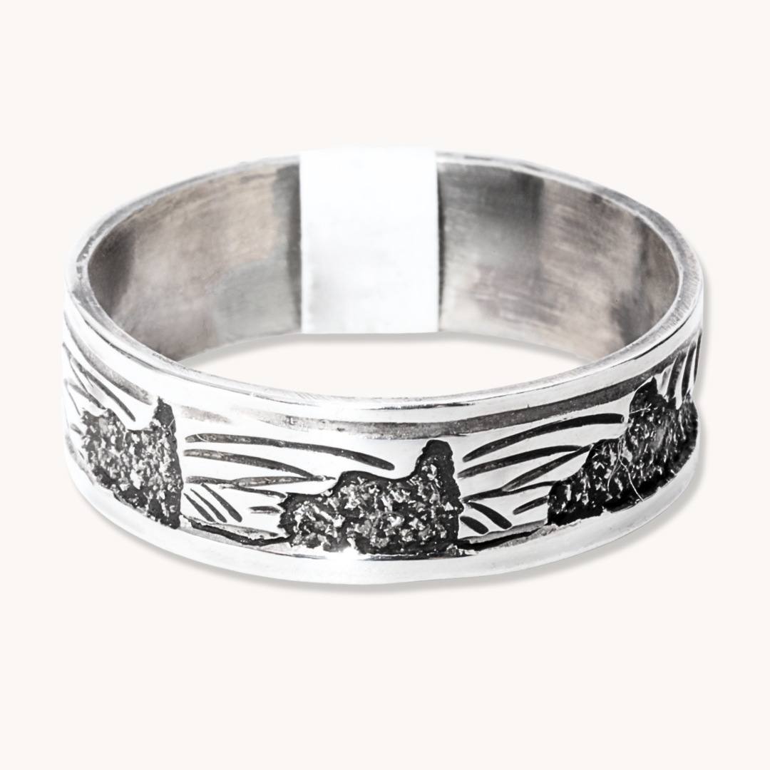 Overlay Storyteller-Style Mesa Band Ring
