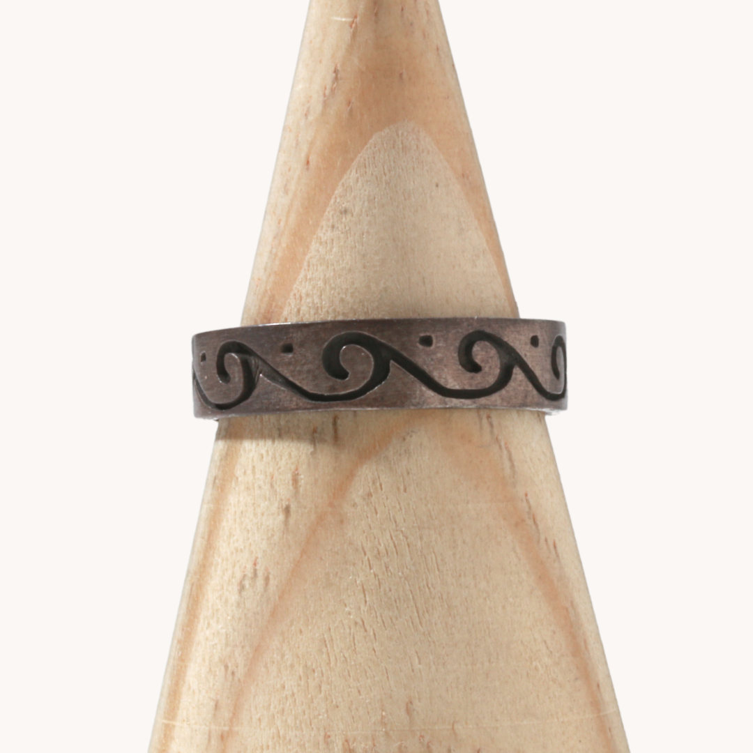 Vintage Hopi-Design Overlay Rings