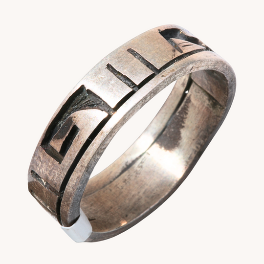 Vintage Hopi Silver Overlay Rings