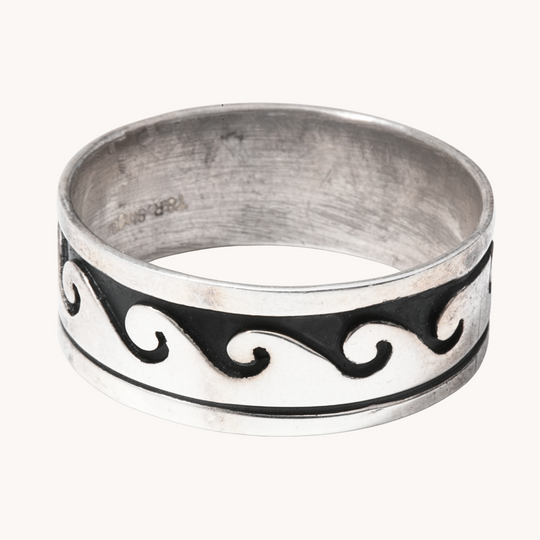 Vintage Hopi Silver Overlay Rings