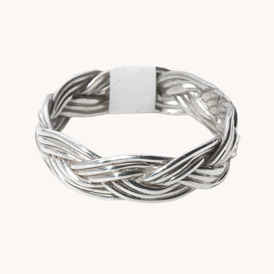 Braided Sterling Silver Rings