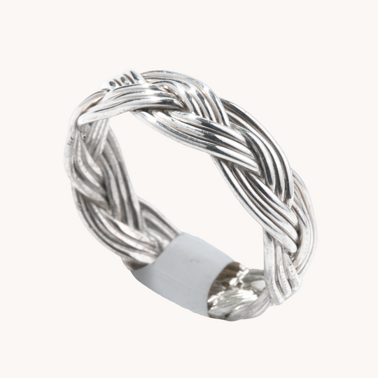 Braided Sterling Silver Rings