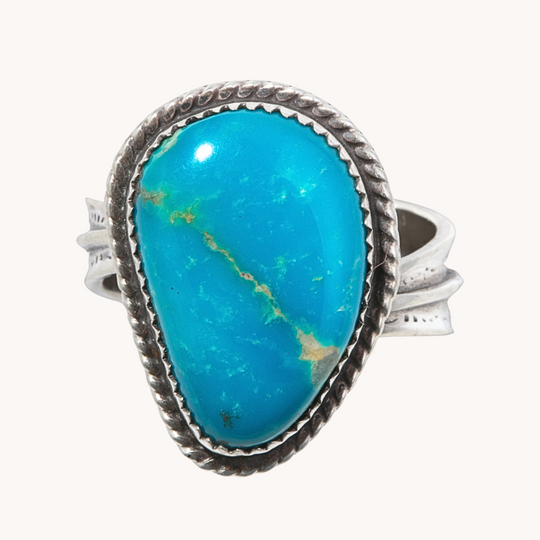 Turquoise Carpenter Adjustable Ring