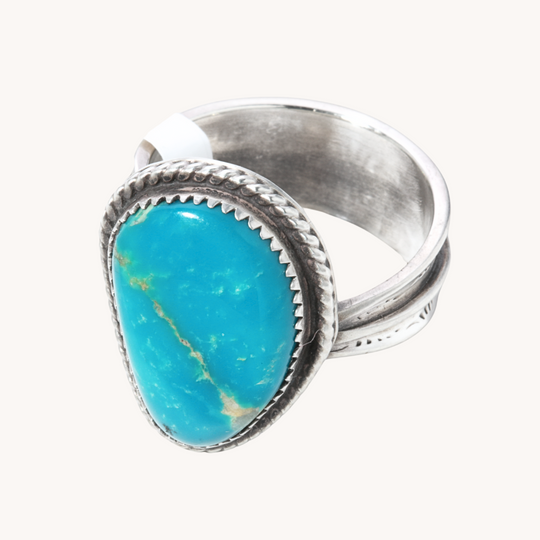 Turquoise Carpenter Adjustable Ring