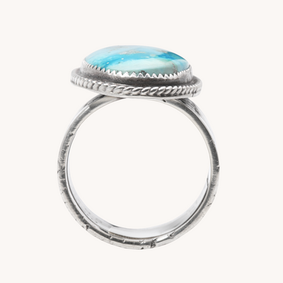 Men's Adjustable Turquoise Ring