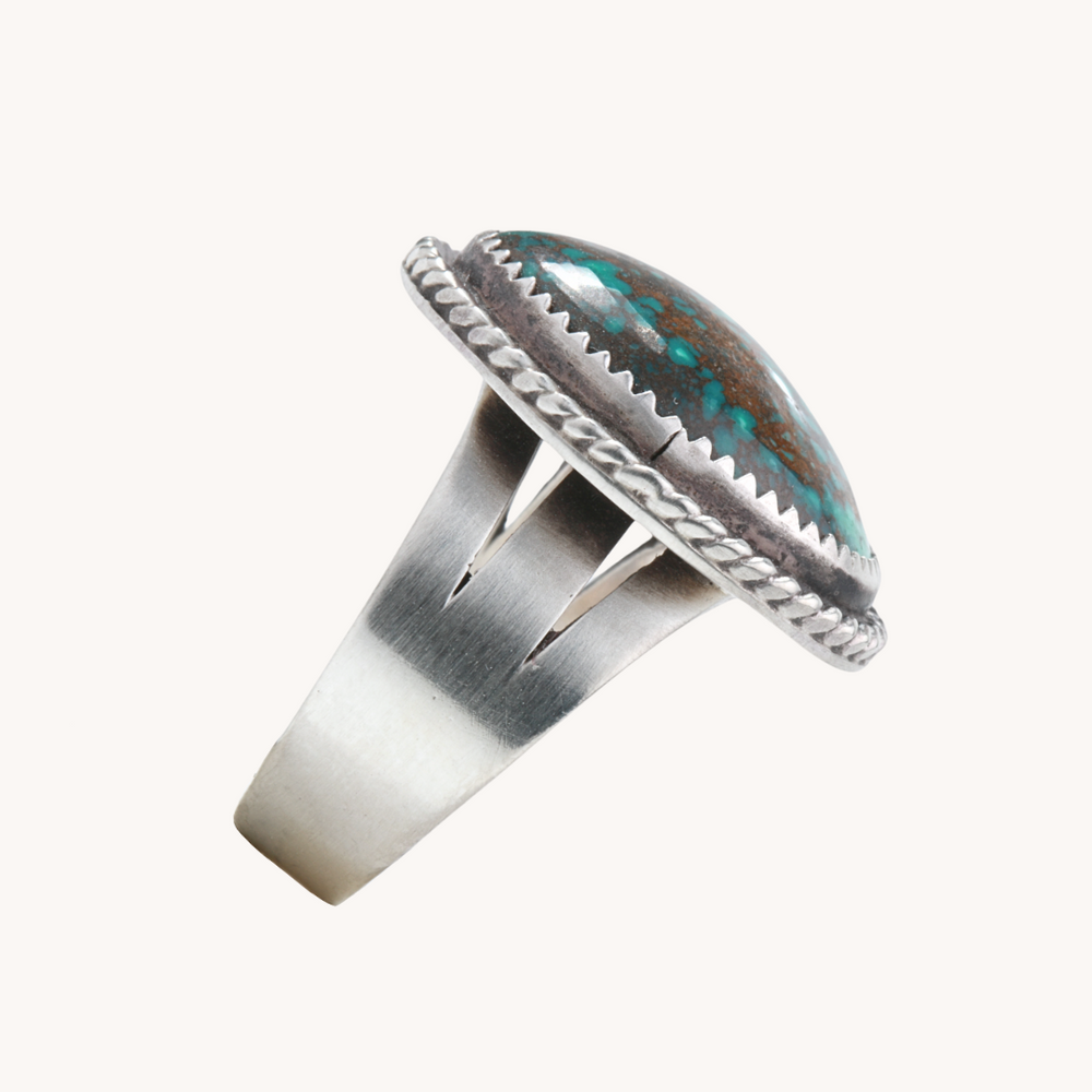 Classic Turquoise Shank Ring