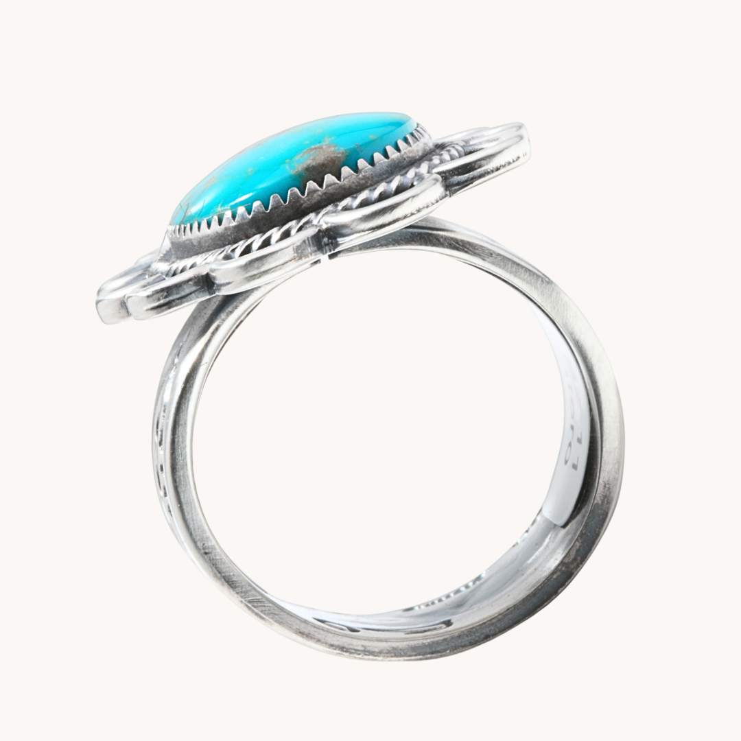 Men's Adjustable Turquoise Rings