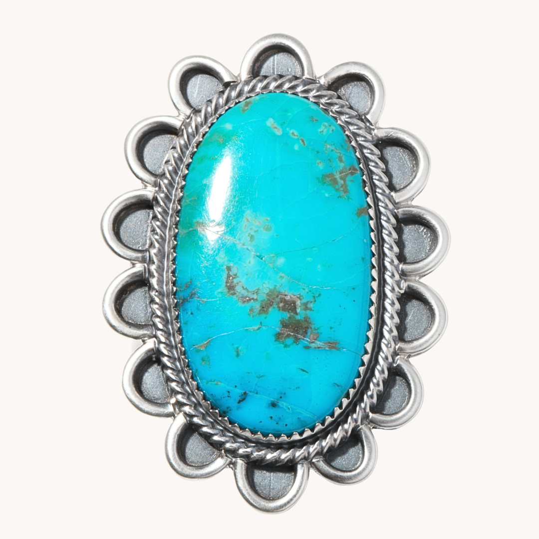 Men's Adjustable Turquoise Rings