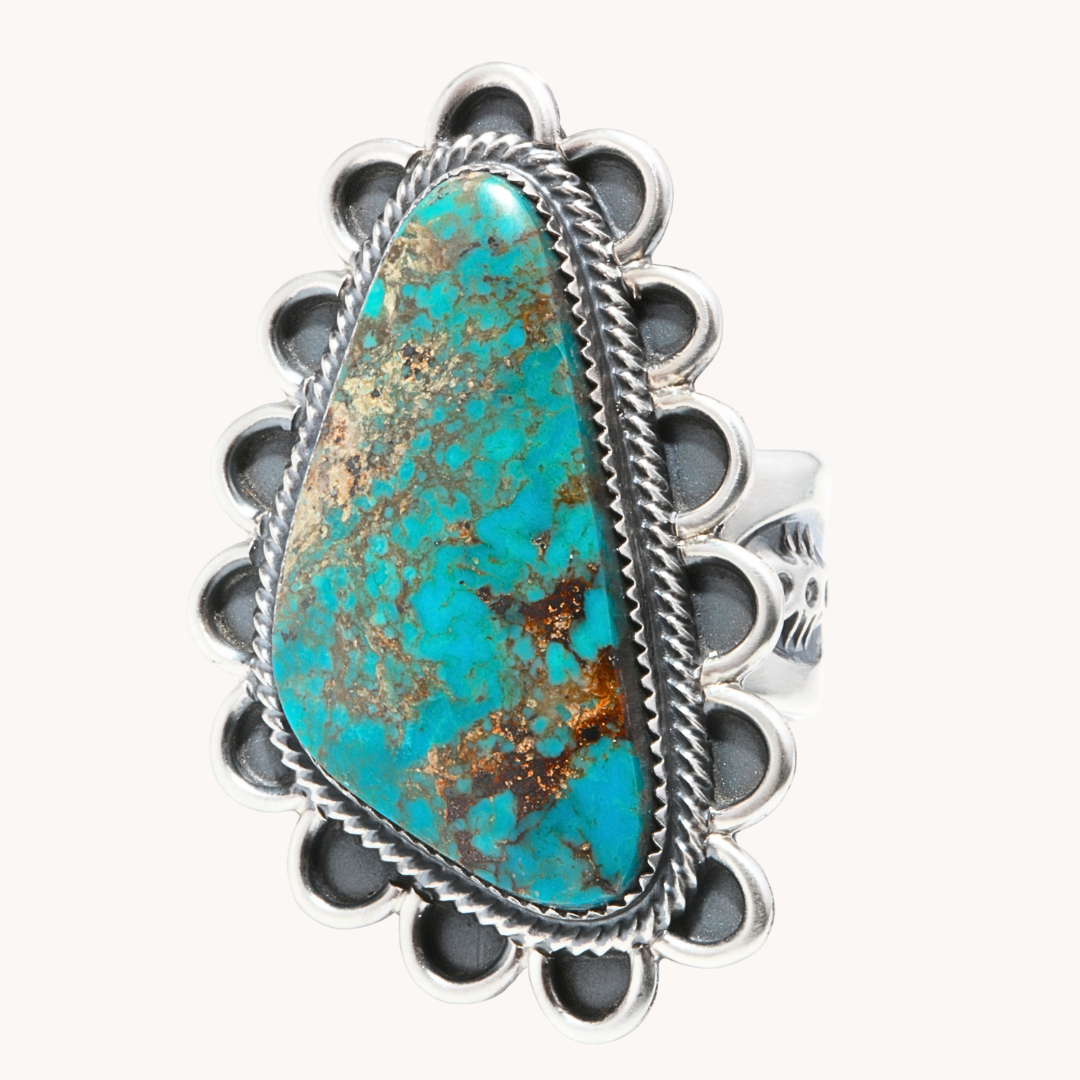 Men's Adjustable Turquoise Rings