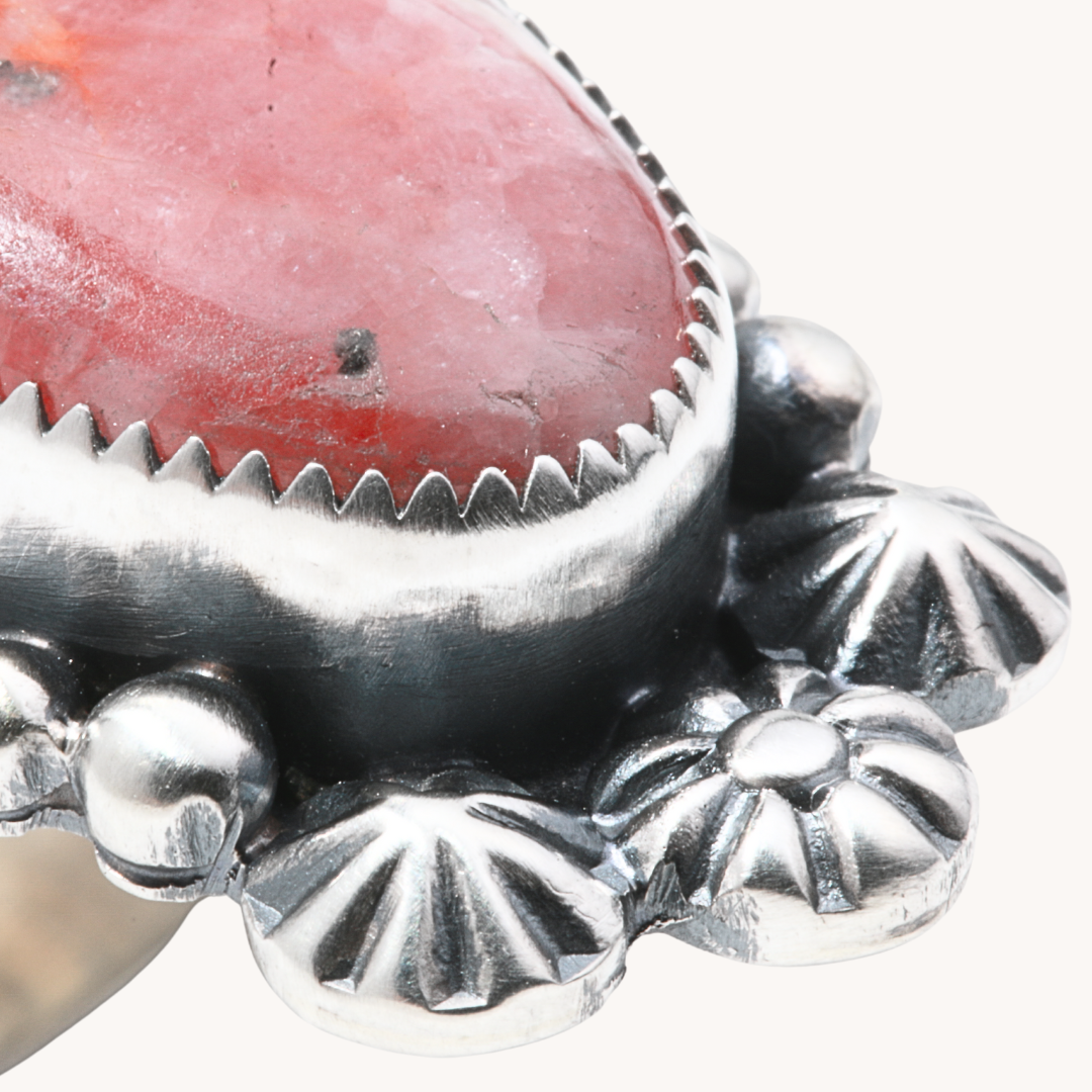 Rhodochrosite Oblong Ring