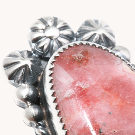 Rhodochrosite Oblong Ring