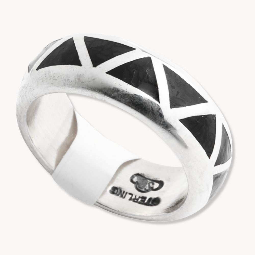 Onyx Azteca-Style Ring