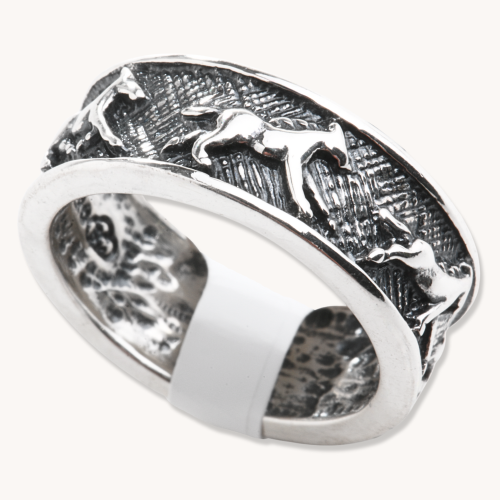 Sterling Silver Storyteller Horse Ring