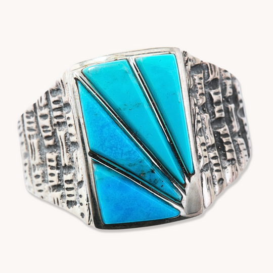 Men's Turquoise Inlay Ring
