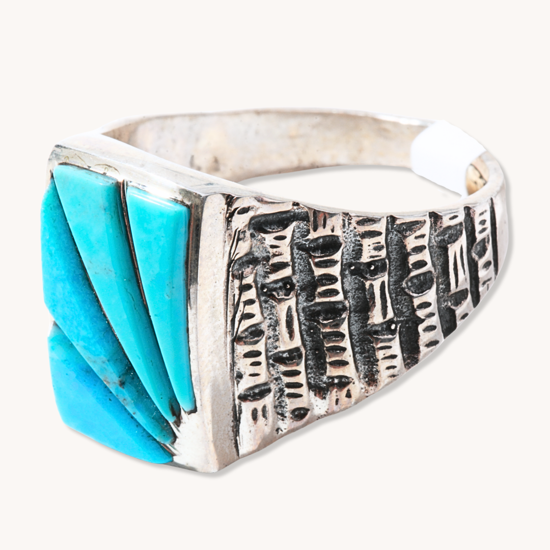 Men's Turquoise Inlay Ring