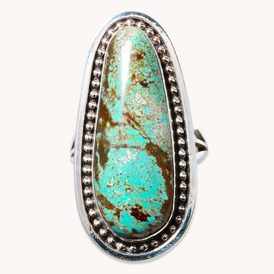 Oblong Statement Turquoise Ring