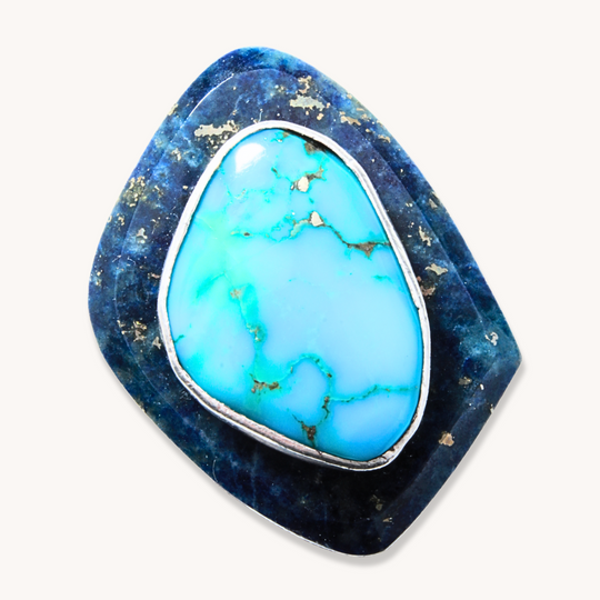 Vintage Turquoise and Lapis Ring