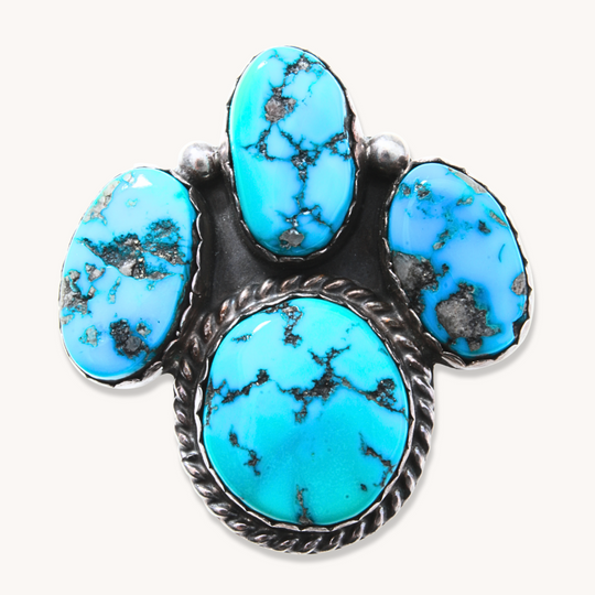 Vintage 4-Stone Turquoise Ring