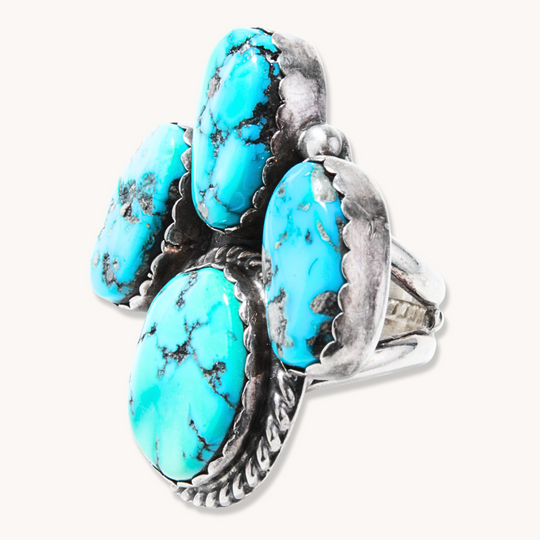 Vintage 4-Stone Turquoise Ring