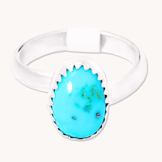 Simple Adjustable Turquoise Rings