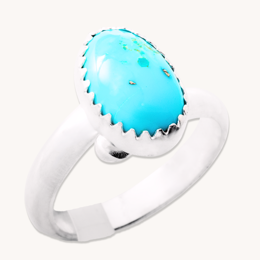 Simple Adjustable Turquoise Rings