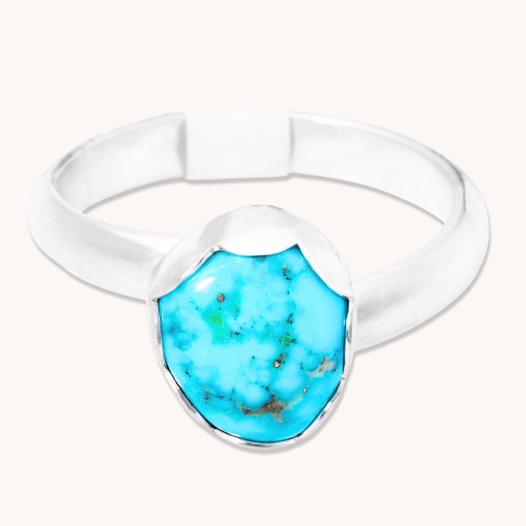 Simple Adjustable Turquoise Rings