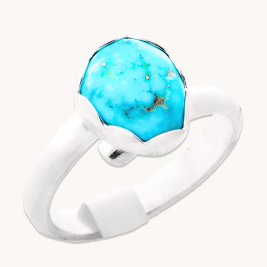 Simple Adjustable Turquoise Rings