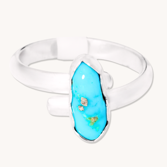 Simple Adjustable Turquoise Rings