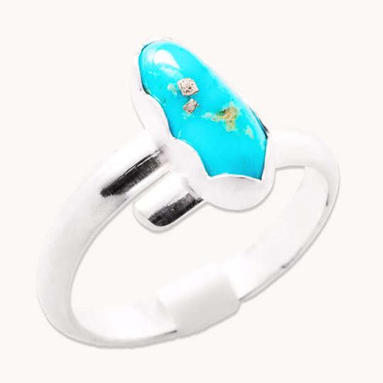 Simple Adjustable Turquoise Rings