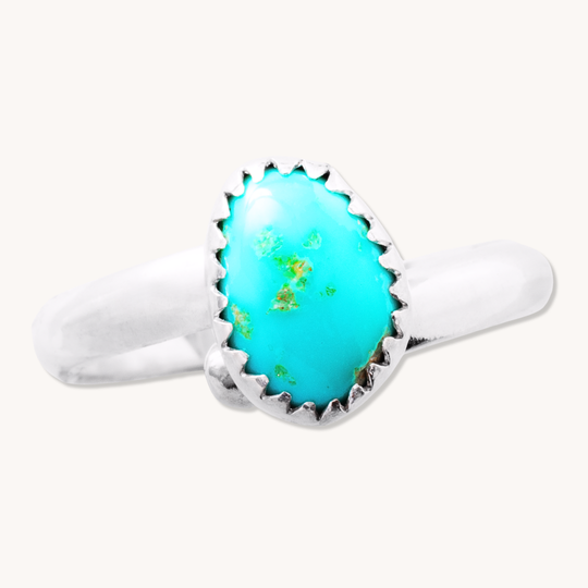 Simple Adjustable Turquoise Rings