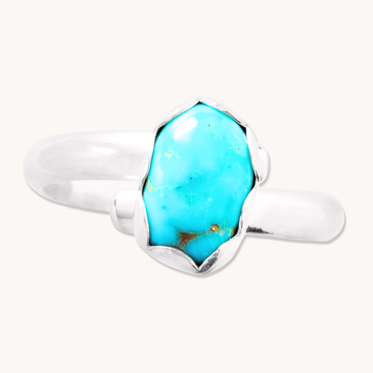 Simple Adjustable Turquoise Rings