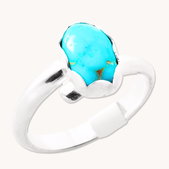 Simple Adjustable Turquoise Rings