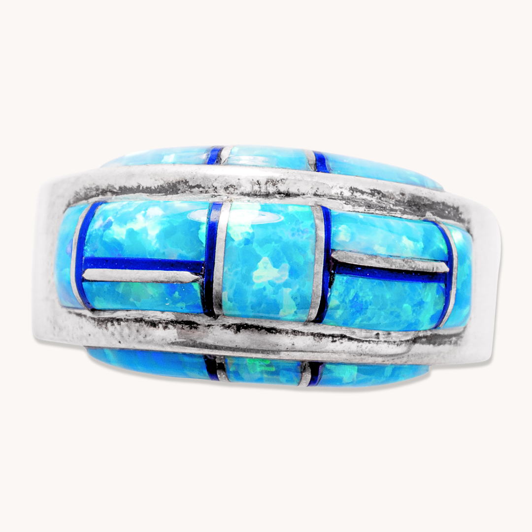 Opal Inlay Rings