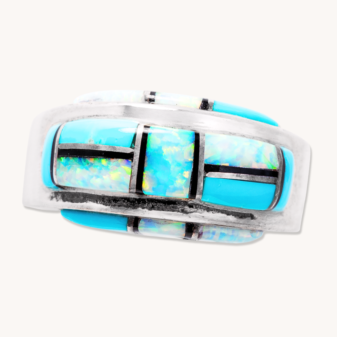 Opal Inlay Rings