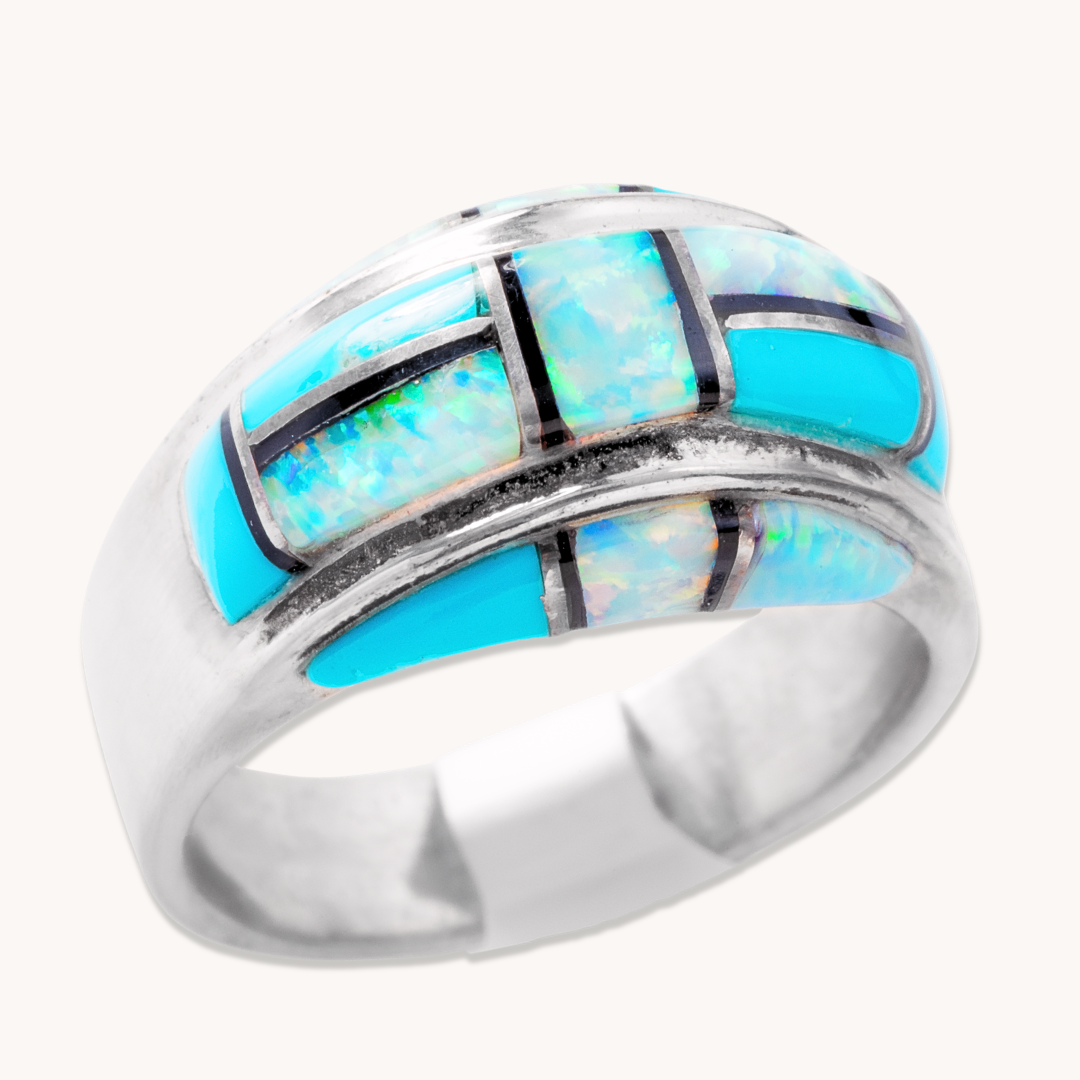 Opal Inlay Rings