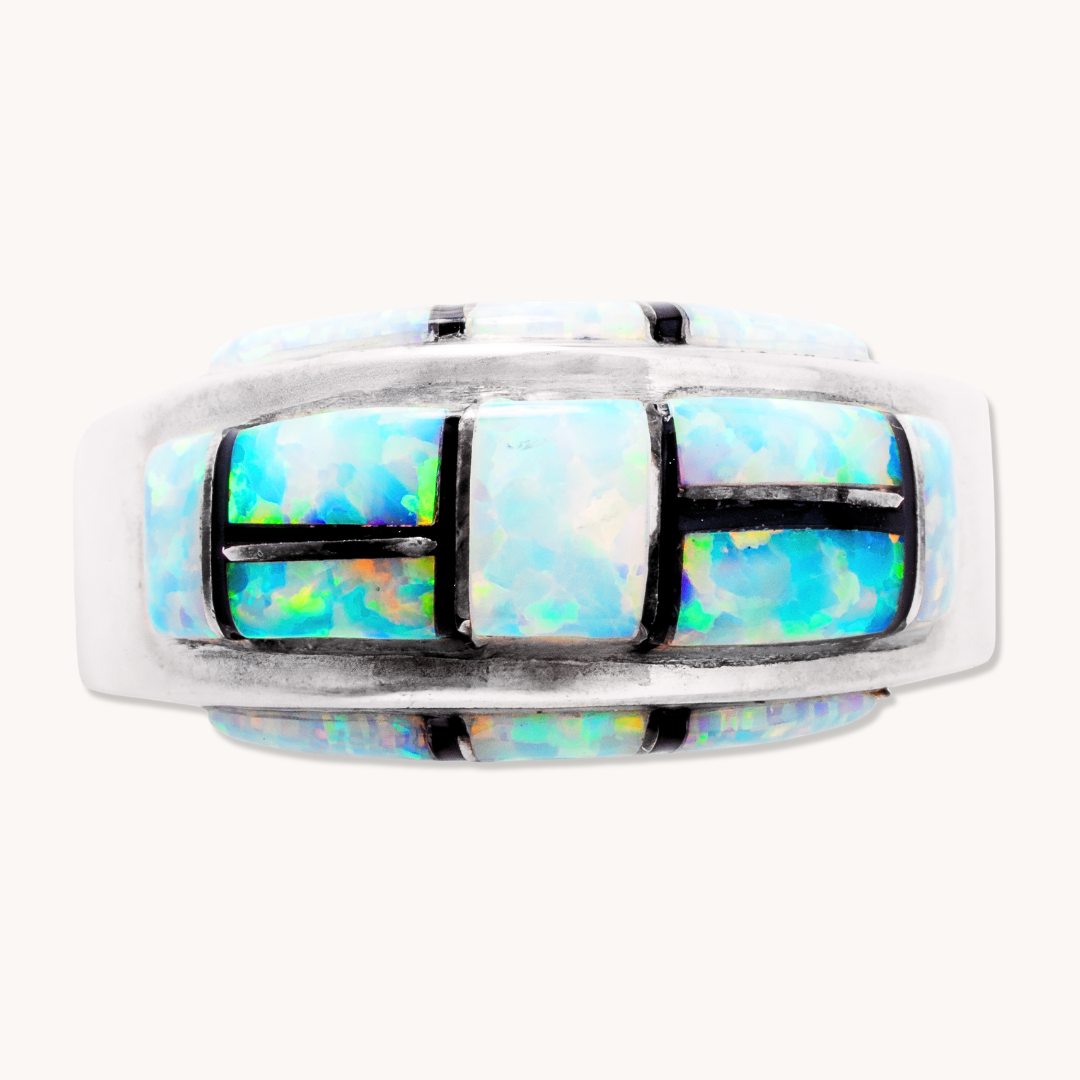 Opal Inlay Rings