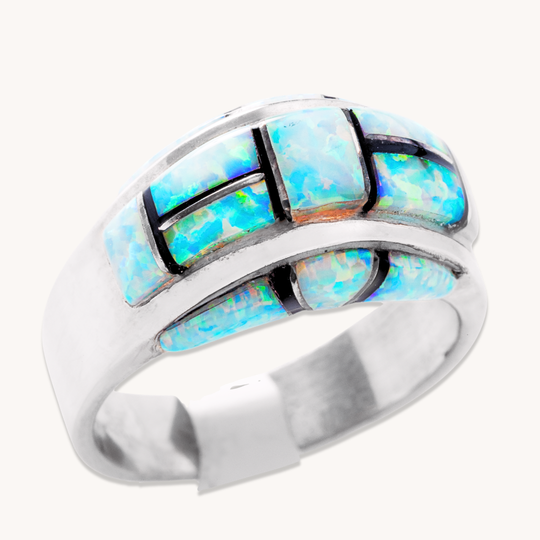 Opal Inlay Rings